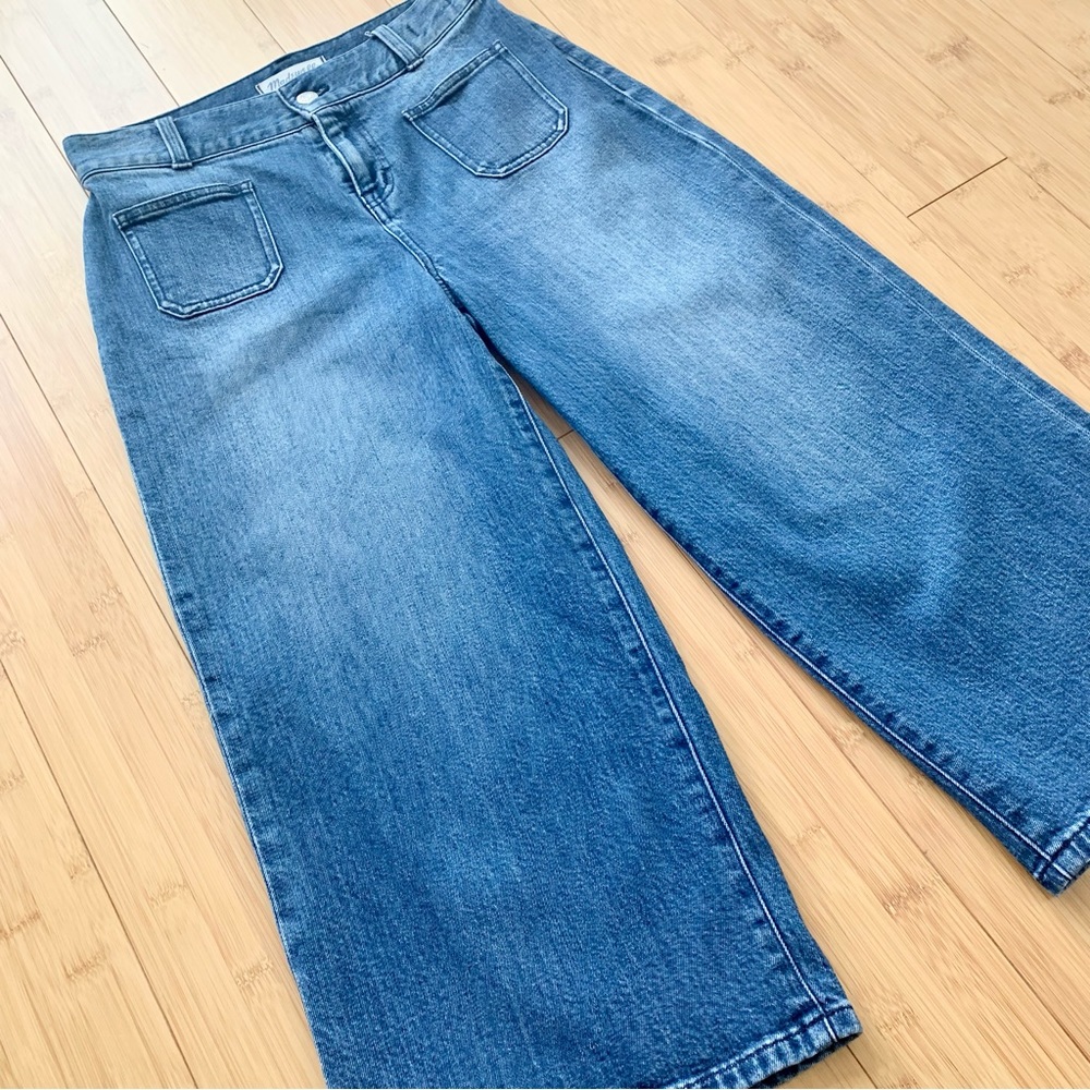 Madewell High Rise Wide Leg Crop Jeans Sz 26